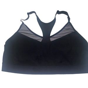 VICTORIA secret sport black sports bra vsx XL racer back mesh